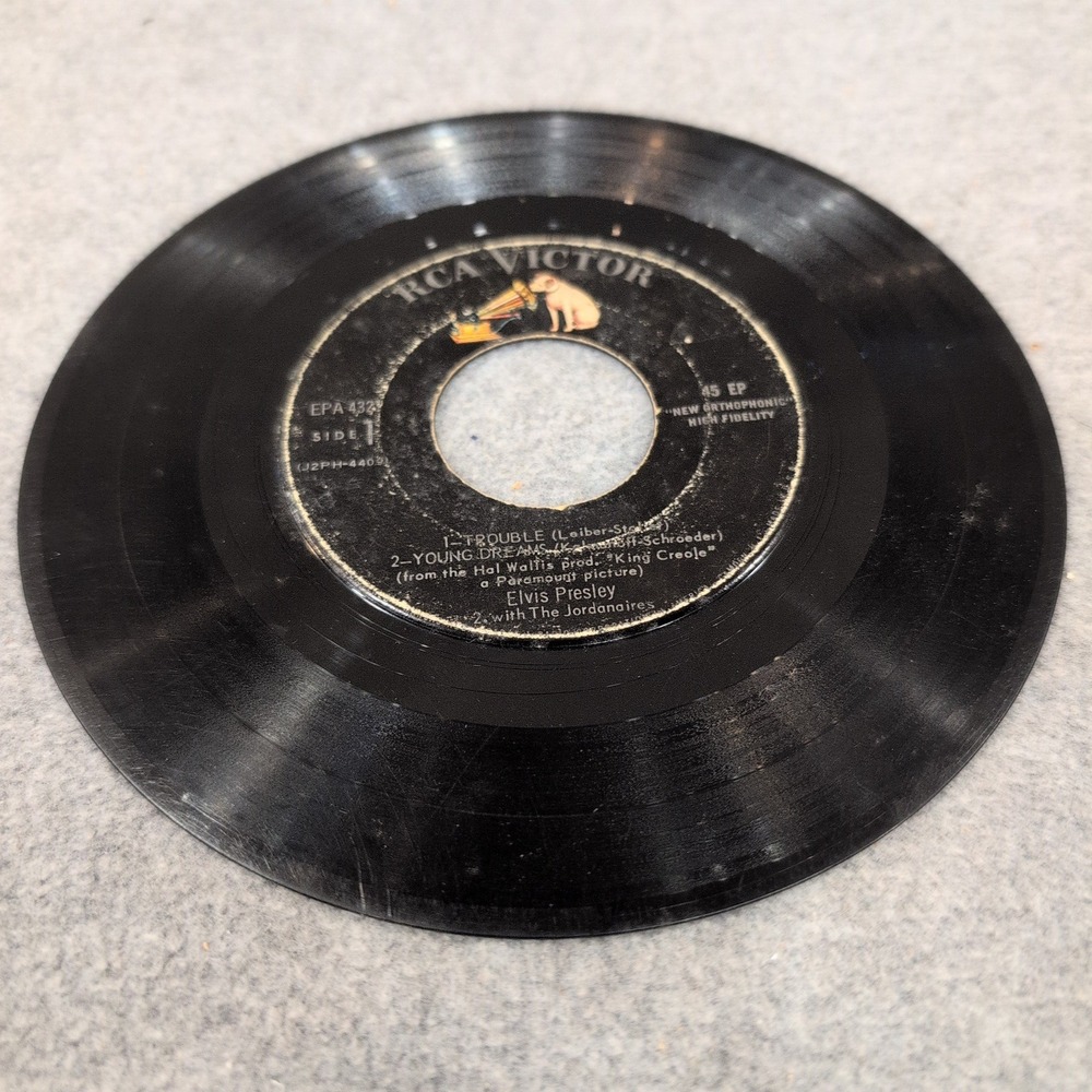 Elvis Presley King Creole Vol 1 45 EP Vinyl Record RCA Victor EPA-4321‎ 1958 - Picture 3 of 4